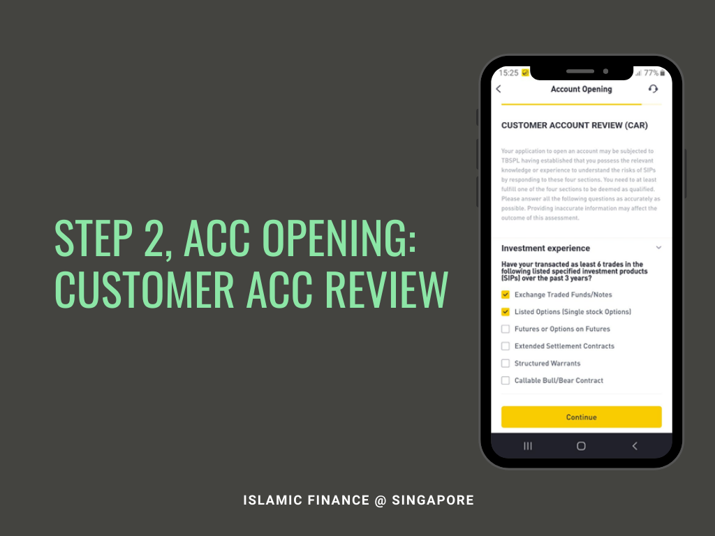 Step 2 Account Opening, Customer Acc Review 