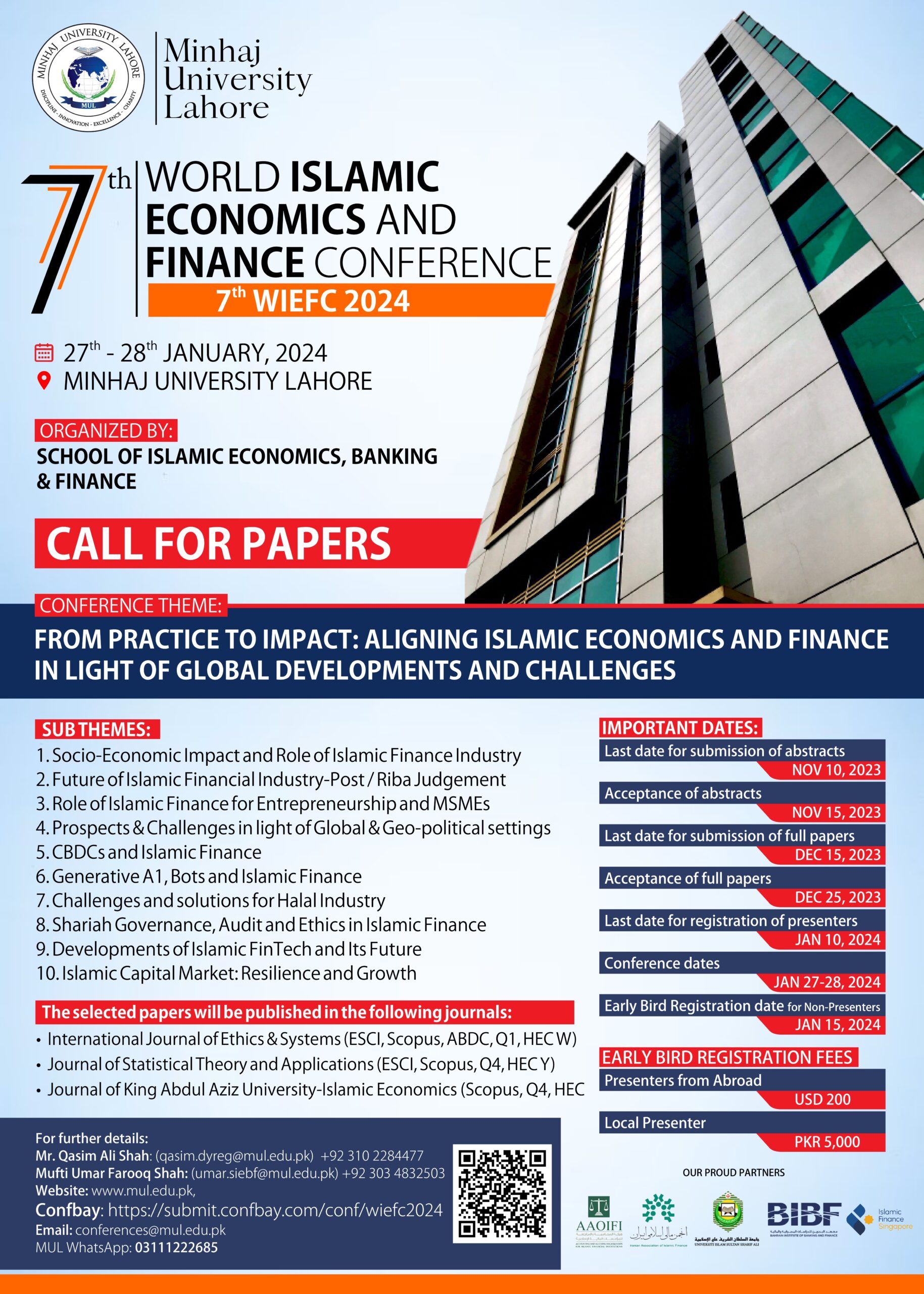 7th World Islamic Economics & Finance Conference