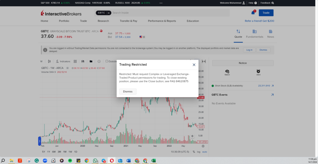 Figure 4: IBKR restricting investors